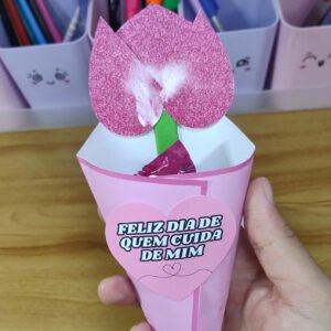 Cartão Flor: Dia das mães